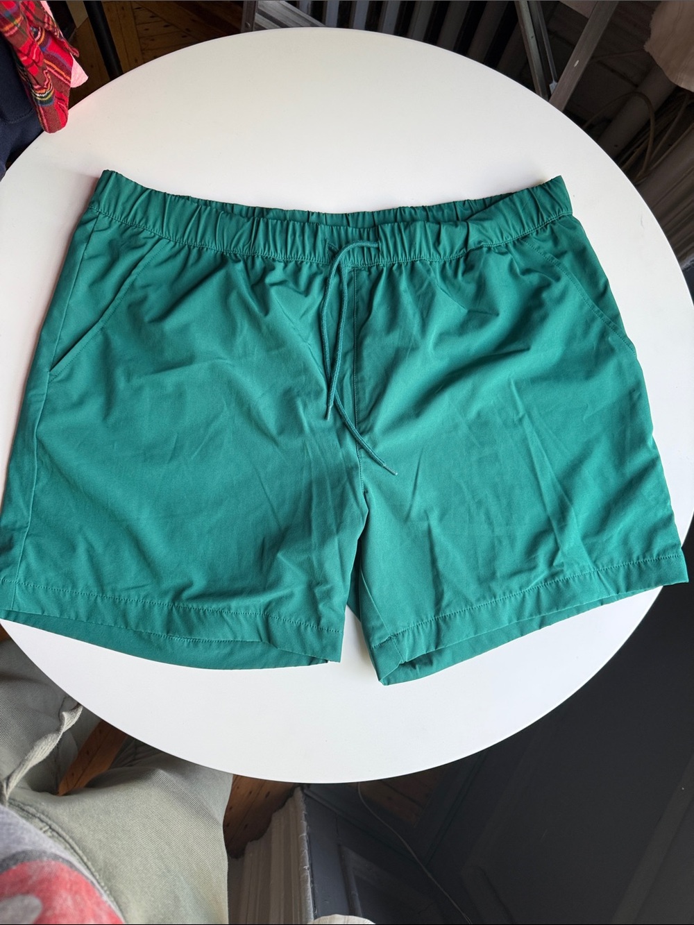 Original Use Teal Elastic Waist Athletic Shorts